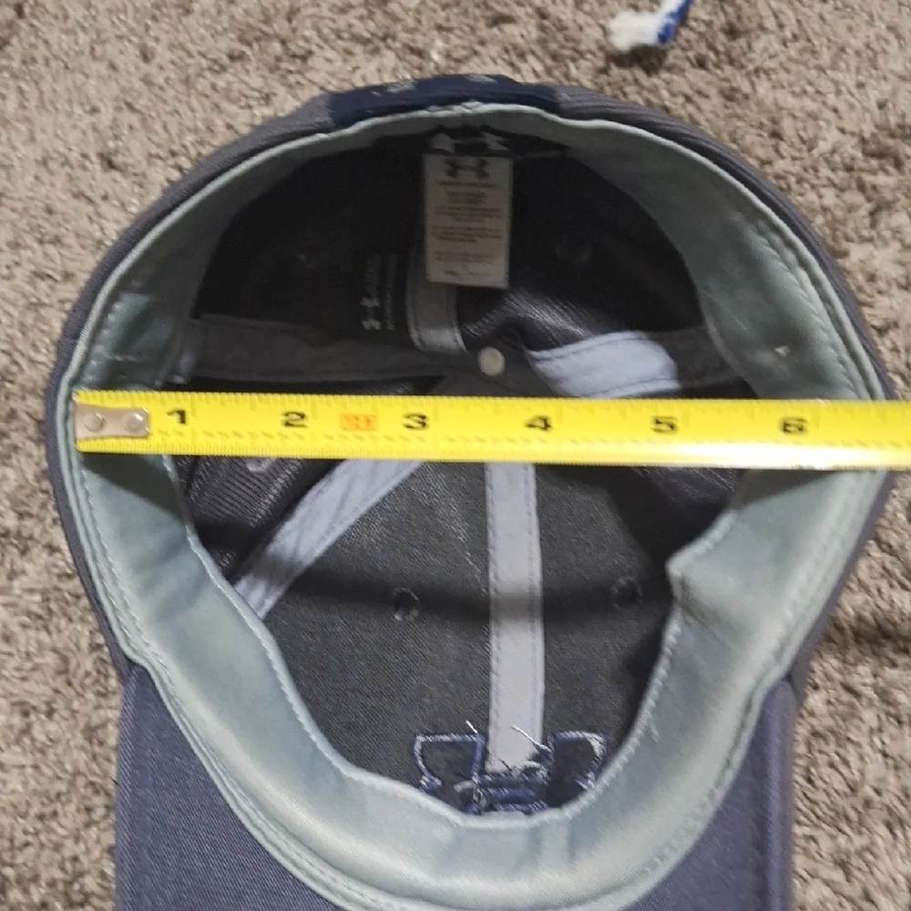Under Armour Youth Blue Gray Baseball Cap Hat - 7⅛